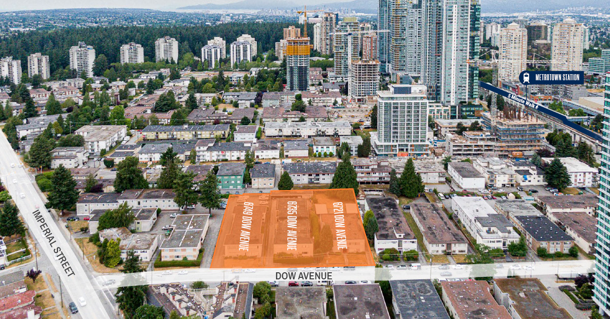 Property Listing For Sale - 6721, 6735 & 6749 Dow Ave, Burnaby 